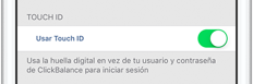 usar touchid