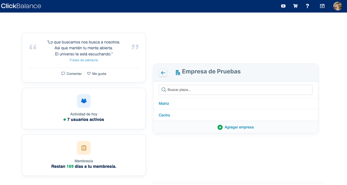 Nueva vista Escritorio
