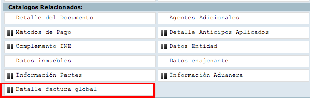 Formato factura global