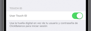 touch id settings
